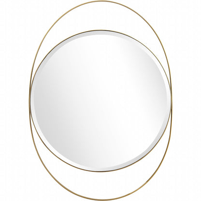 HomeRoots Black and Gold Wall Mirror