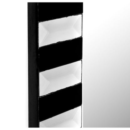 HomeRoots Black and White Striped Mirror