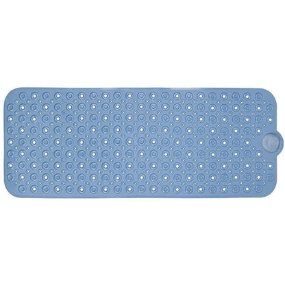 HomeRoots Blue Bubbles Drain Hole Bathtub Mat