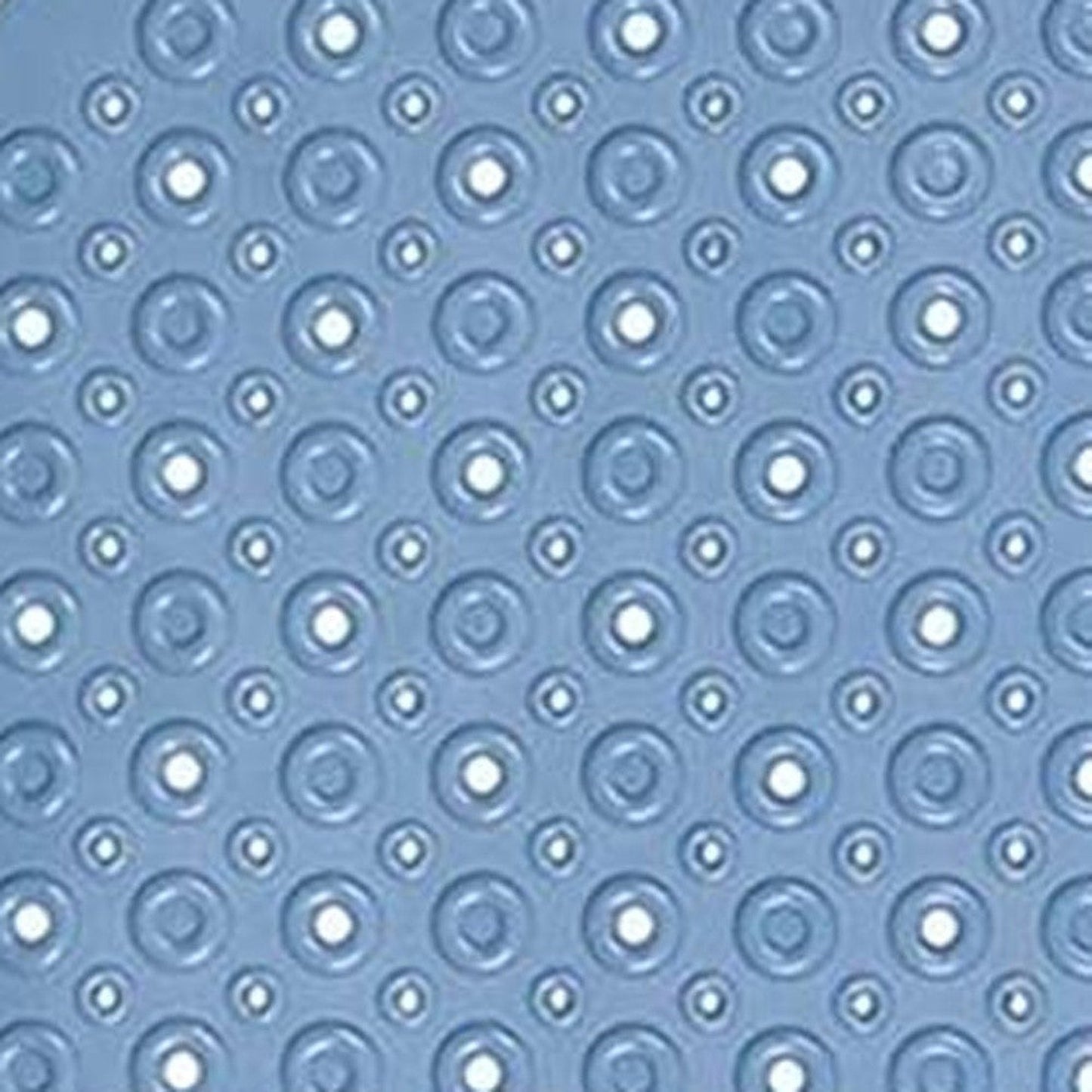HomeRoots Blue Bubbles Drain Hole Bathtub Mat