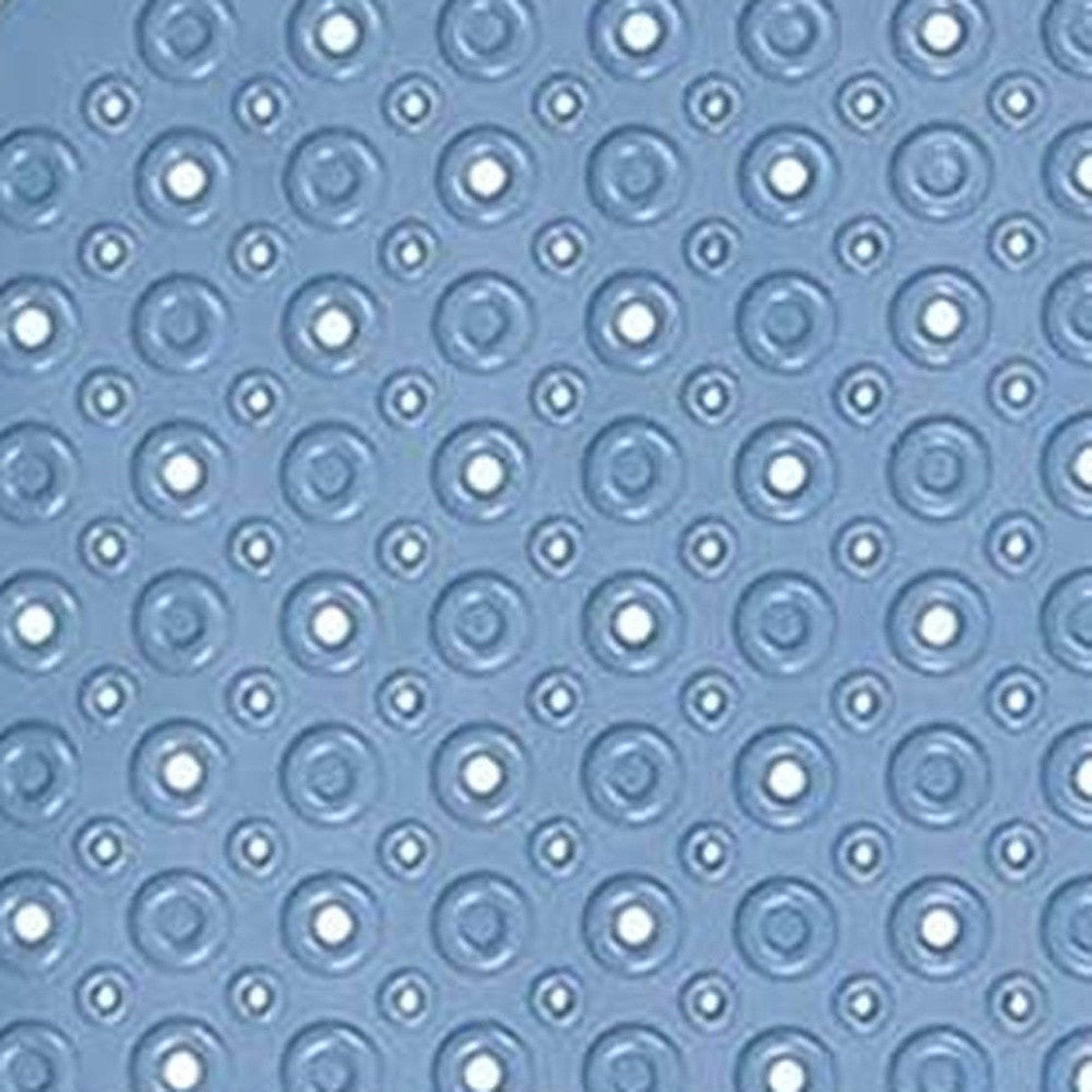 HomeRoots Blue Bubbles Drain Hole Bathtub Mat