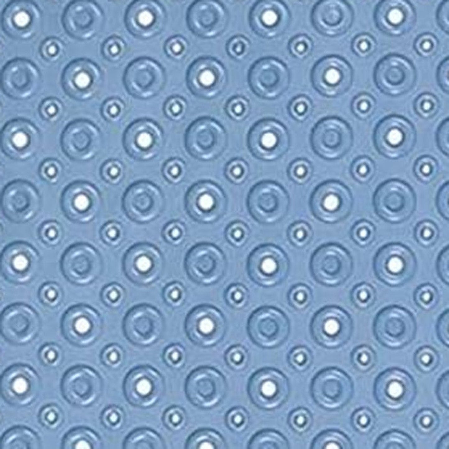 HomeRoots Blue Bubbles Drain Hole Bathtub Mat