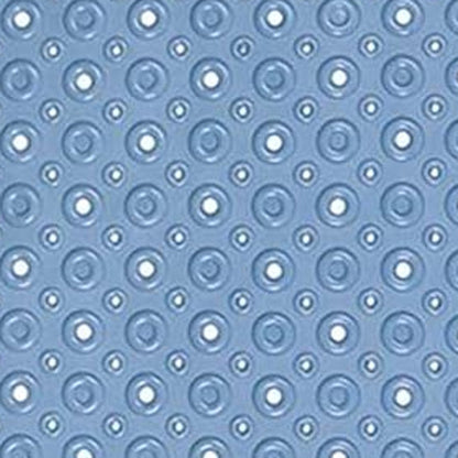 HomeRoots Blue Bubbles Drain Hole Bathtub Mat