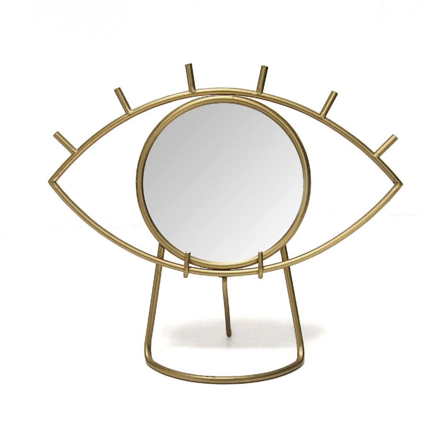 HomeRoots Bohemian Golden Eye Tabletop Mirror