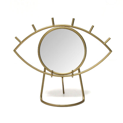 HomeRoots Bohemian Golden Eye Tabletop Mirror