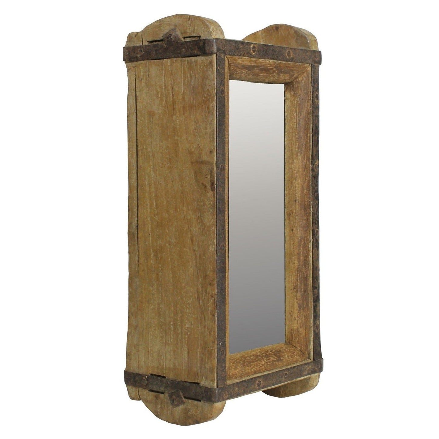 HomeRoots Brick Mold Mirrored Sculpture