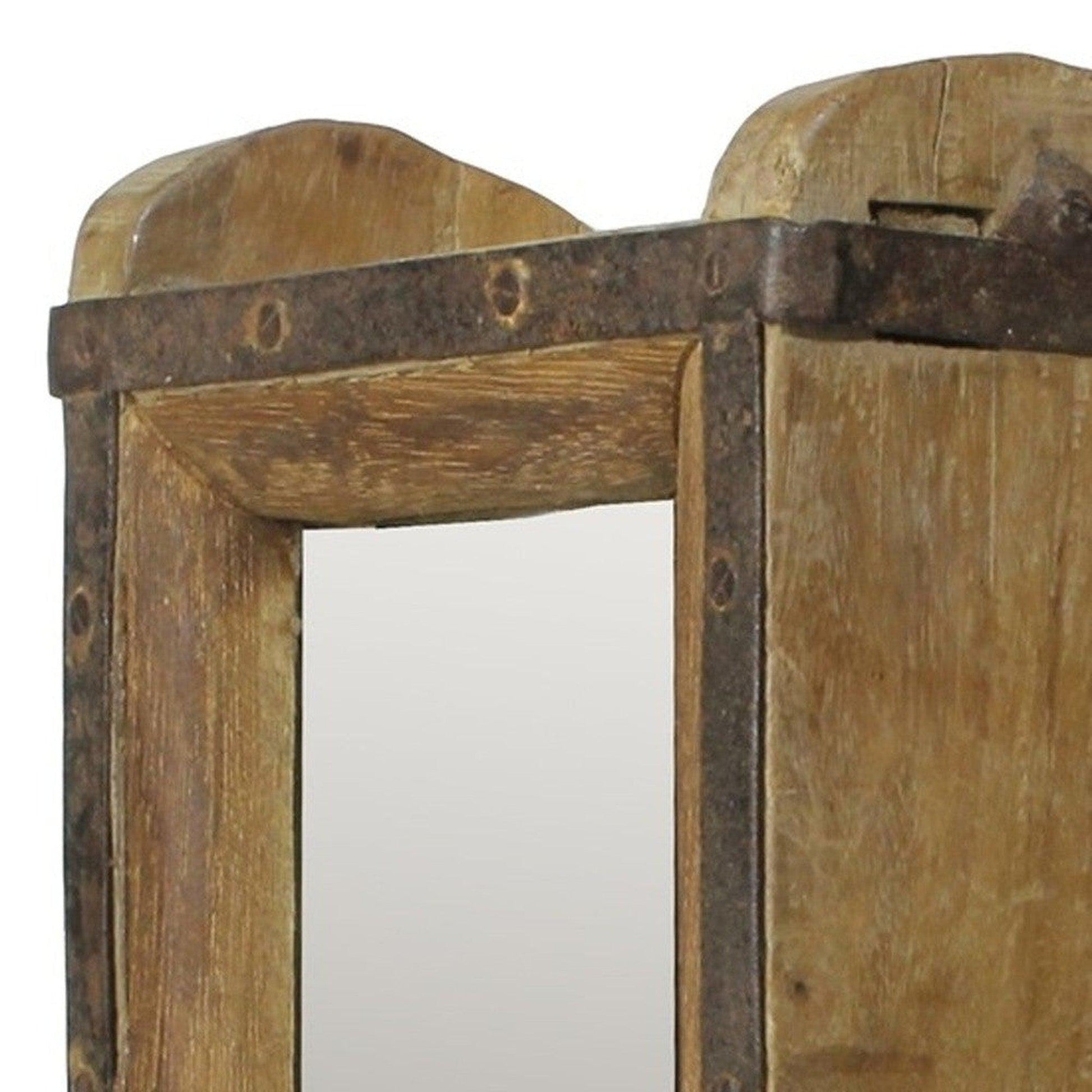 HomeRoots Brick Mold Mirrored Sculpture