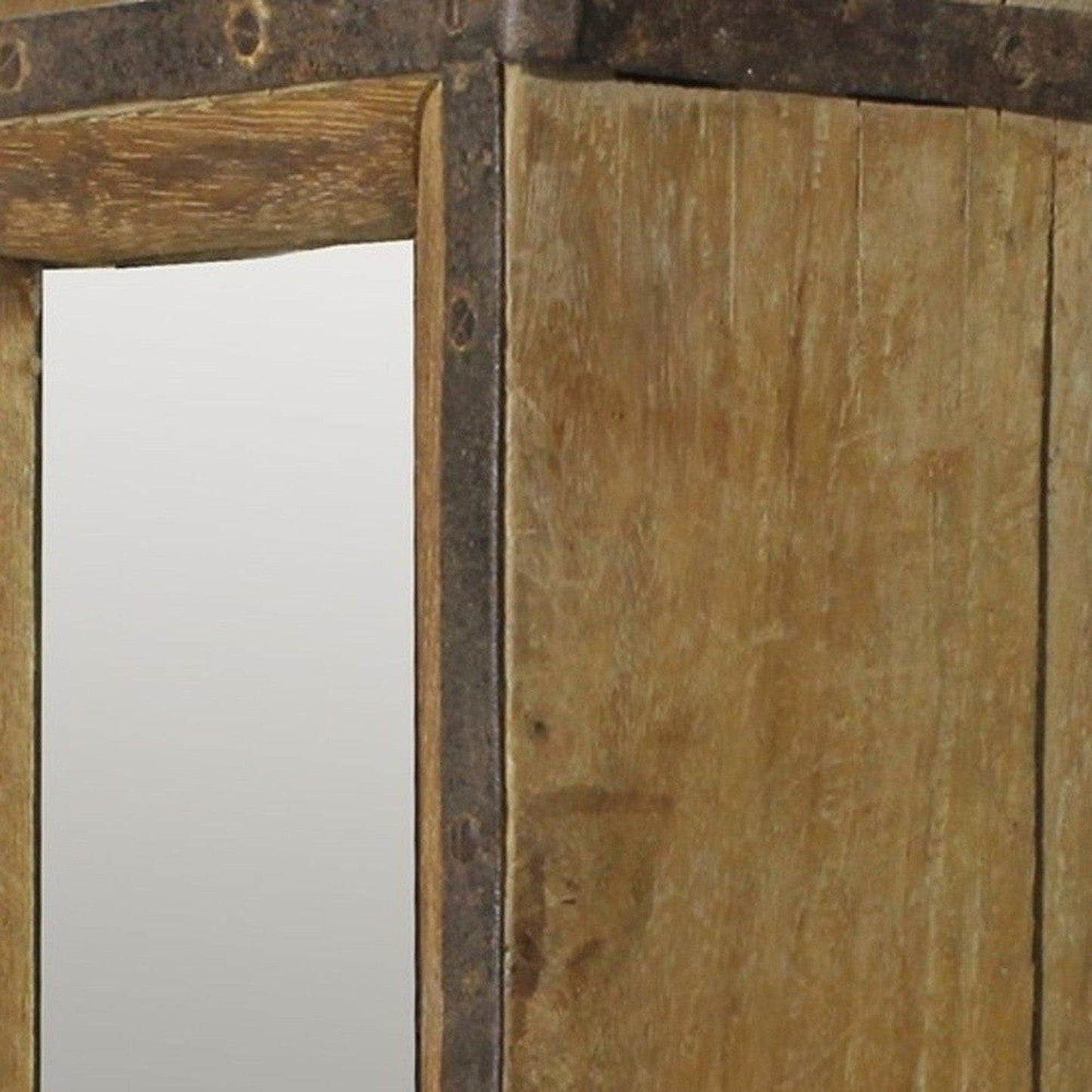 HomeRoots Brick Mold Mirrored Sculpture