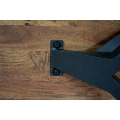 HomeRoots Brown And Black Wood Metal Dresser