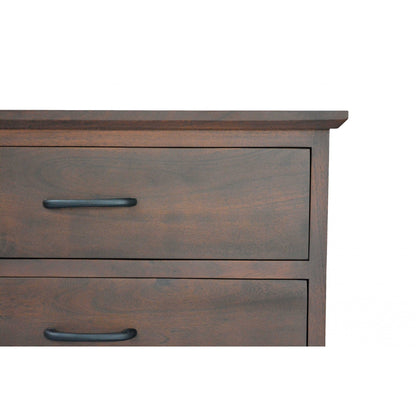 HomeRoots Brown And Black Wood Metal Dresser