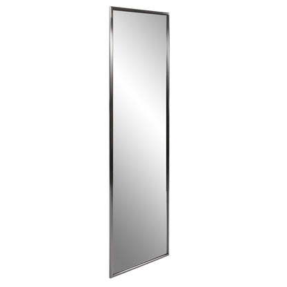 HomeRoots Brushed Titanium Rectangular Full Length Wall Mirror