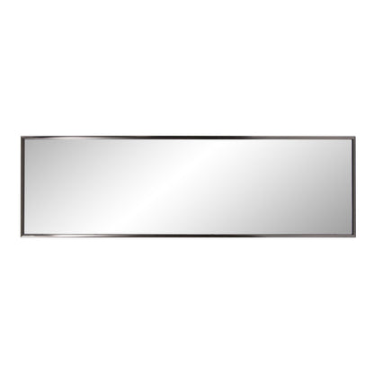 HomeRoots Brushed Titanium Rectangular Full Length Wall Mirror