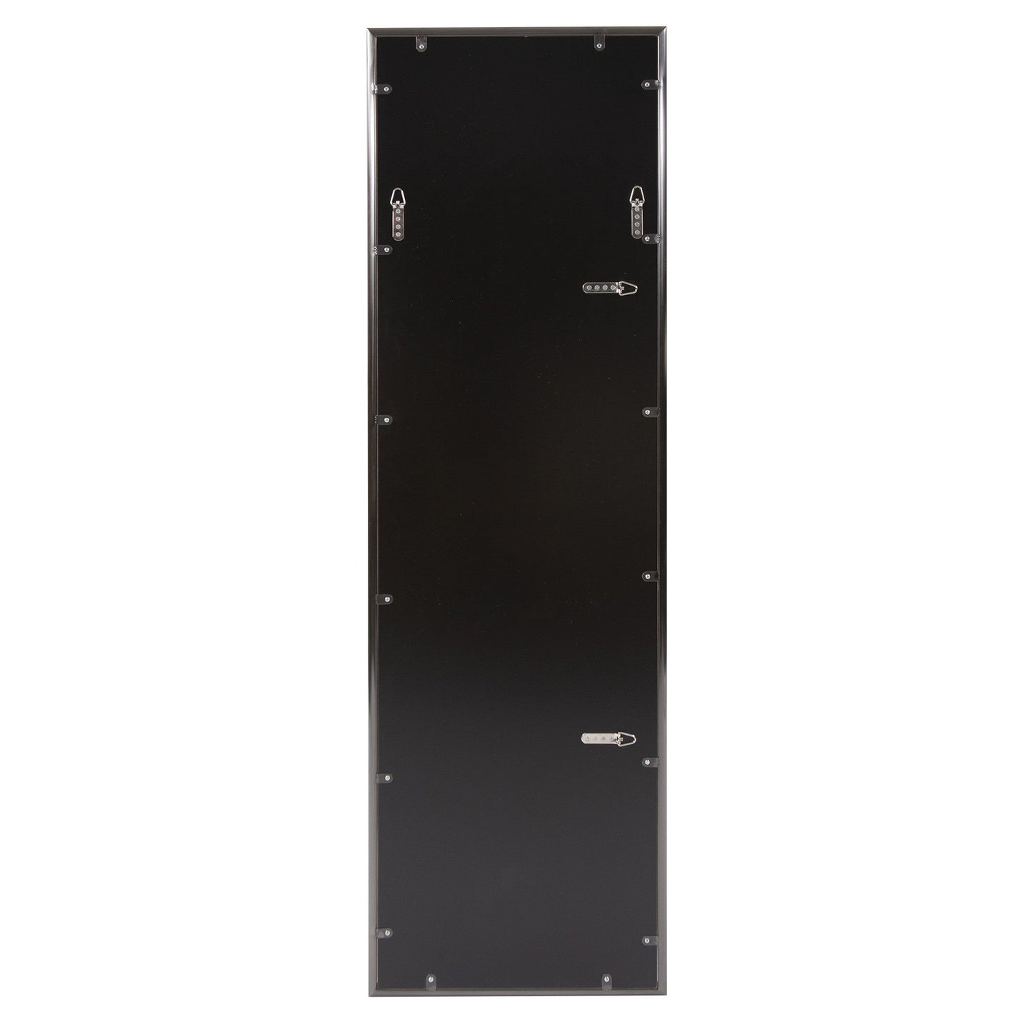 HomeRoots Brushed Titanium Rectangular Full Length Wall Mirror