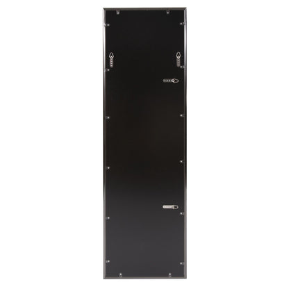 HomeRoots Brushed Titanium Rectangular Full Length Wall Mirror