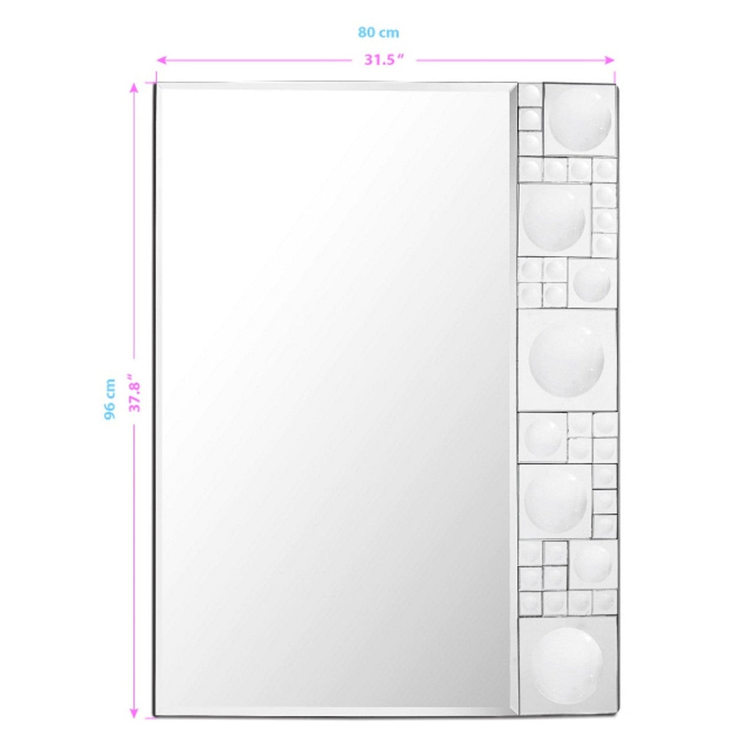 HomeRoots Bubbly Silver Mirror