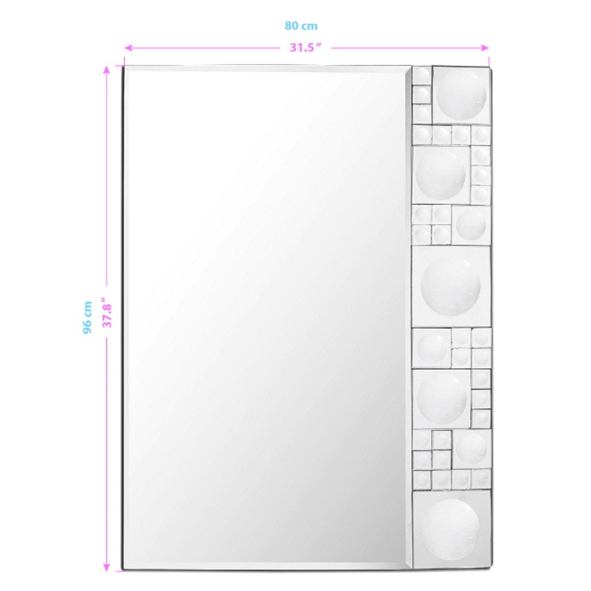 HomeRoots Bubbly Silver Mirror