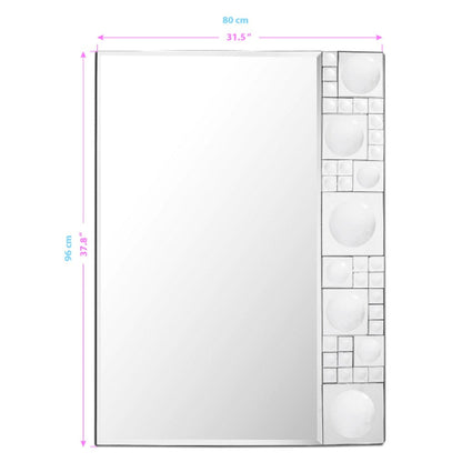 HomeRoots Bubbly Silver Mirror