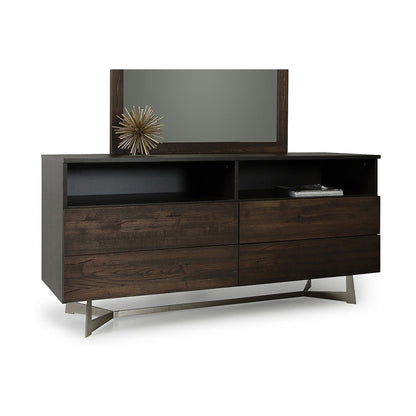 HomeRoots Cabinet or TV Stand With Dark Aged Oak Finish