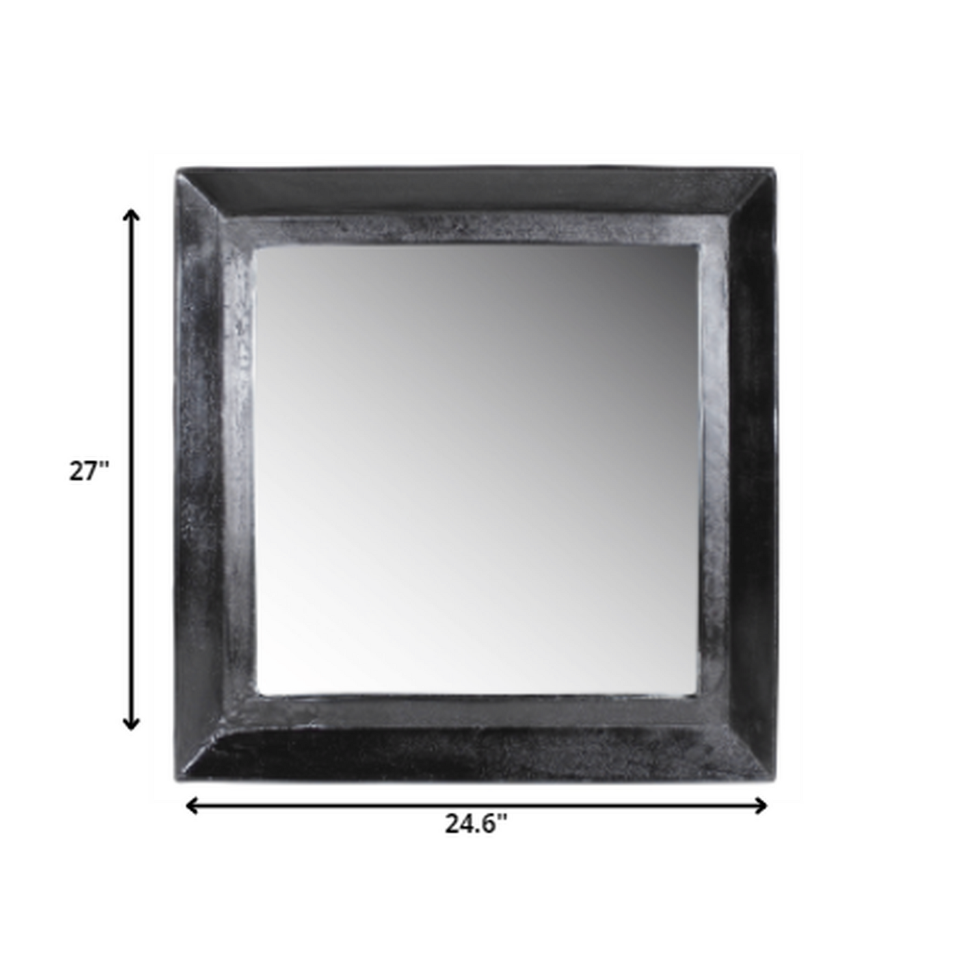 HomeRoots Cast Aluminum Square Mirror