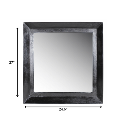 HomeRoots Cast Aluminum Square Mirror