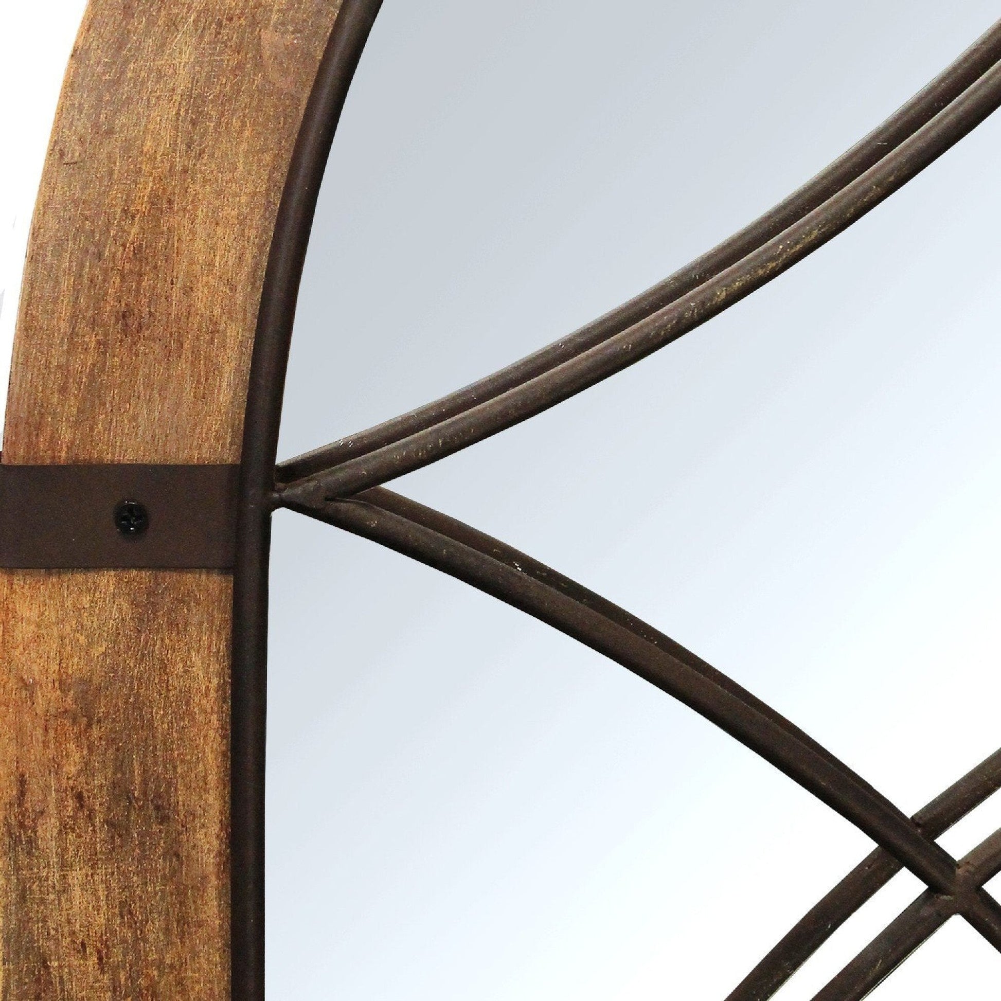 HomeRoots Cathedral Wood Framed Vintage Mirror