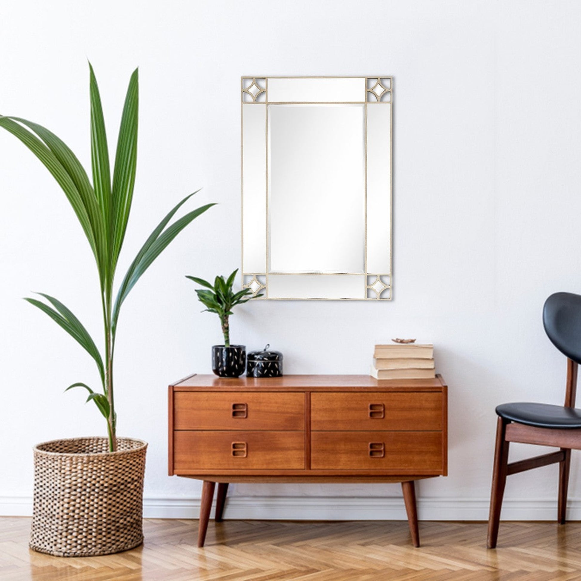 HomeRoots Champagne Finish Wall Mirror