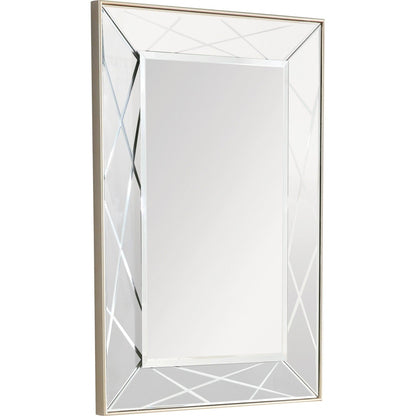 HomeRoots Champagne Finish Wall Mirror