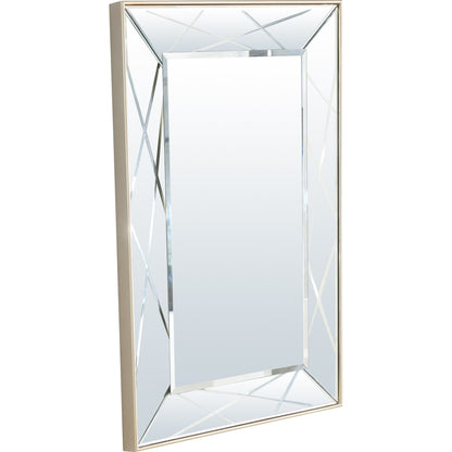 HomeRoots Champagne Finish Wall Mirror