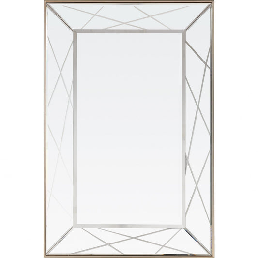 HomeRoots Champagne Finish Wall Mirror