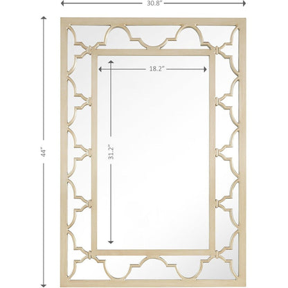 HomeRoots Champagne Glass Wall Mirror