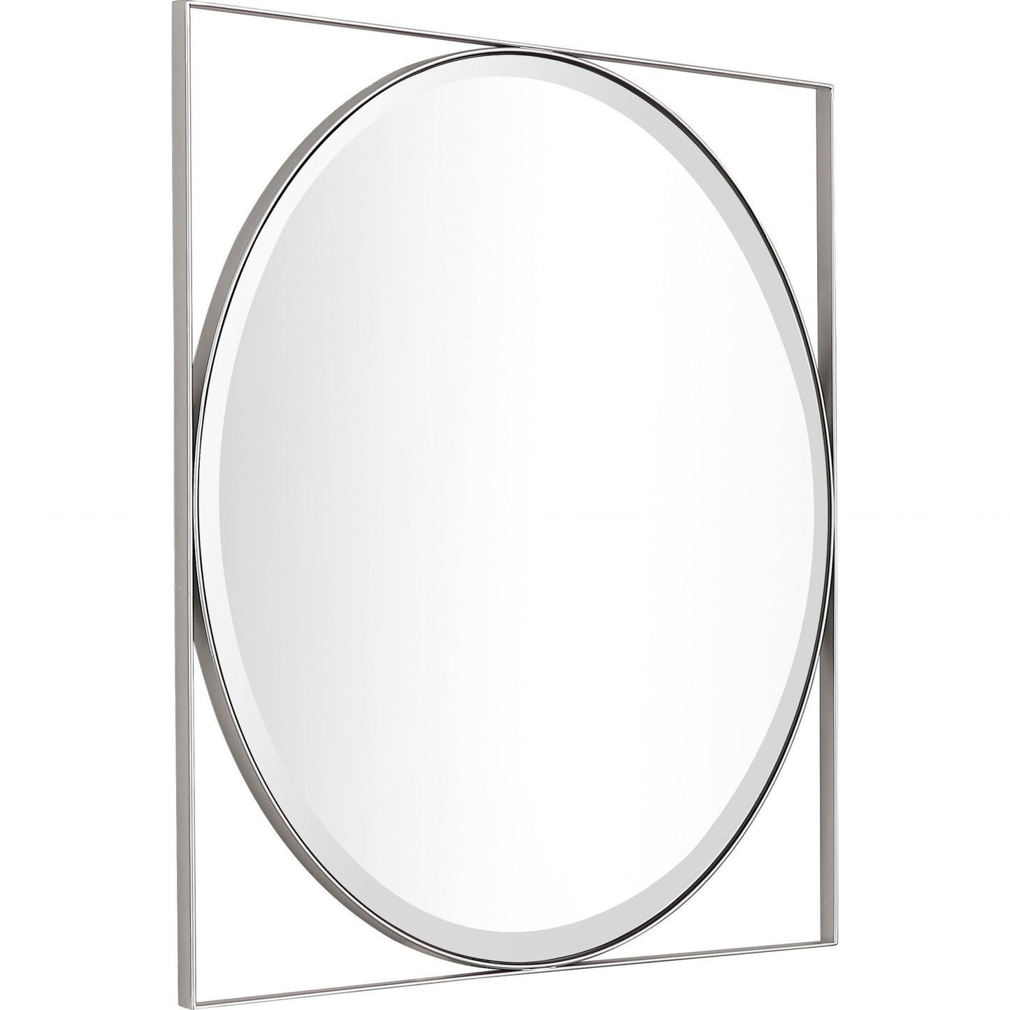 HomeRoots Circle in Square Wall Mirror