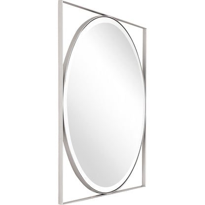 HomeRoots Circle in Square Wall Mirror