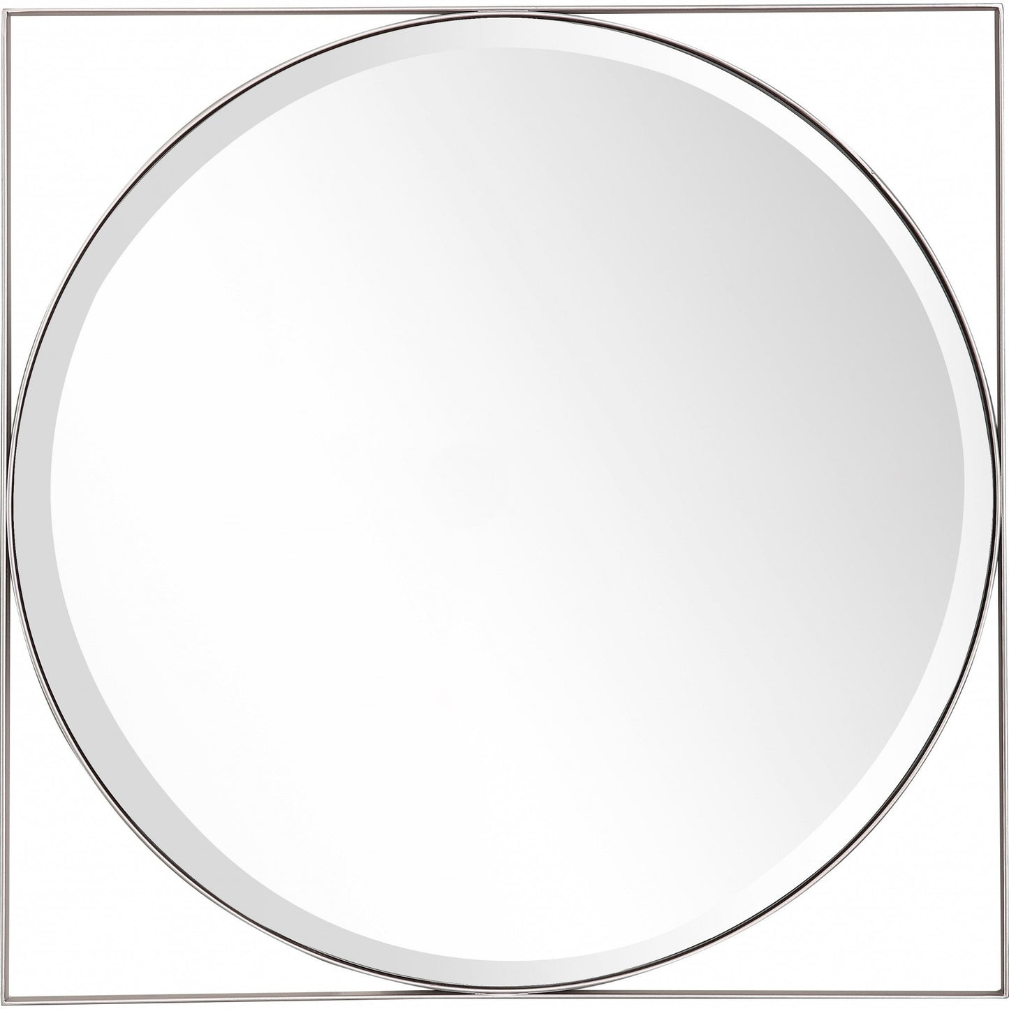 HomeRoots Circle in Square Wall Mirror