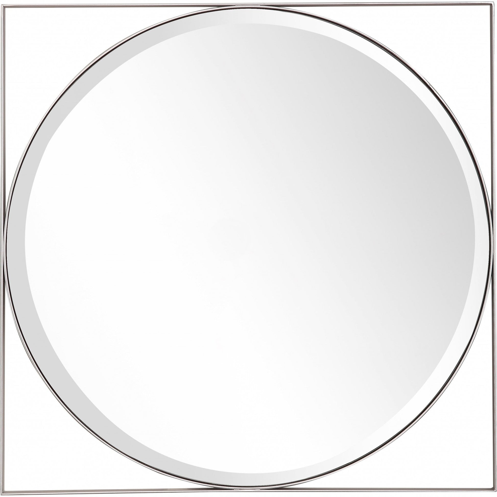 HomeRoots Circle in Square Wall Mirror