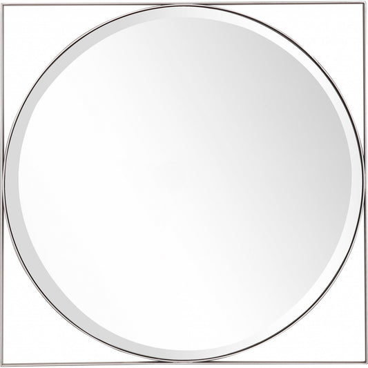 HomeRoots Circle in Square Wall Mirror
