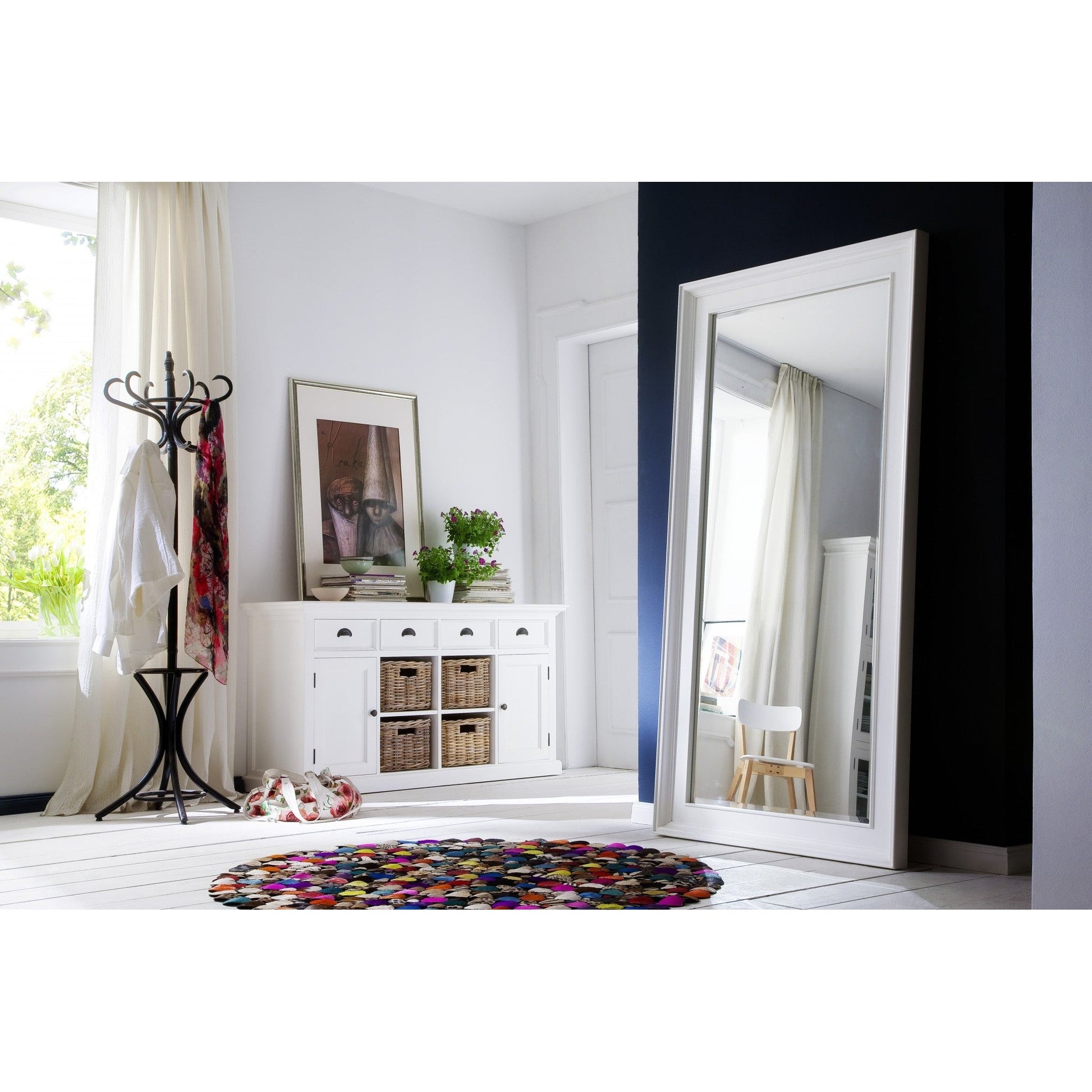 HomeRoots Classic White Grand Mirror