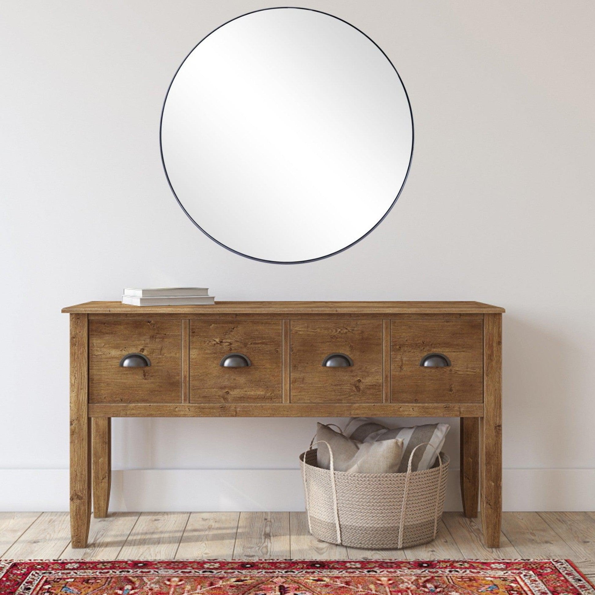 HomeRoots Clean and Chic Round Mirror