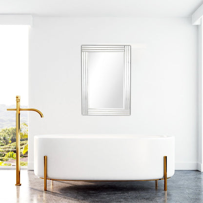 HomeRoots Clear Glass Wall Mirror