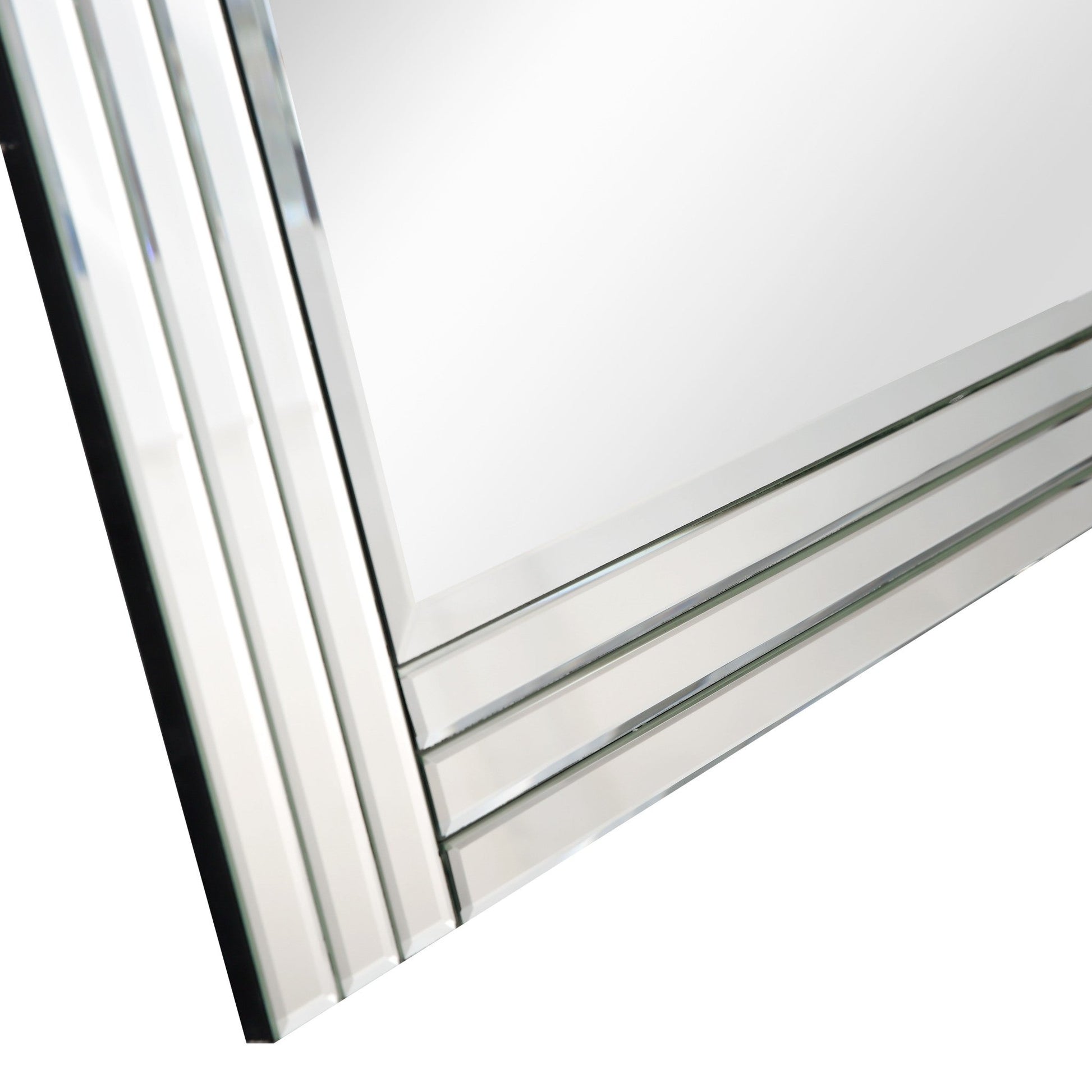 HomeRoots Clear Glass Wall Mirror