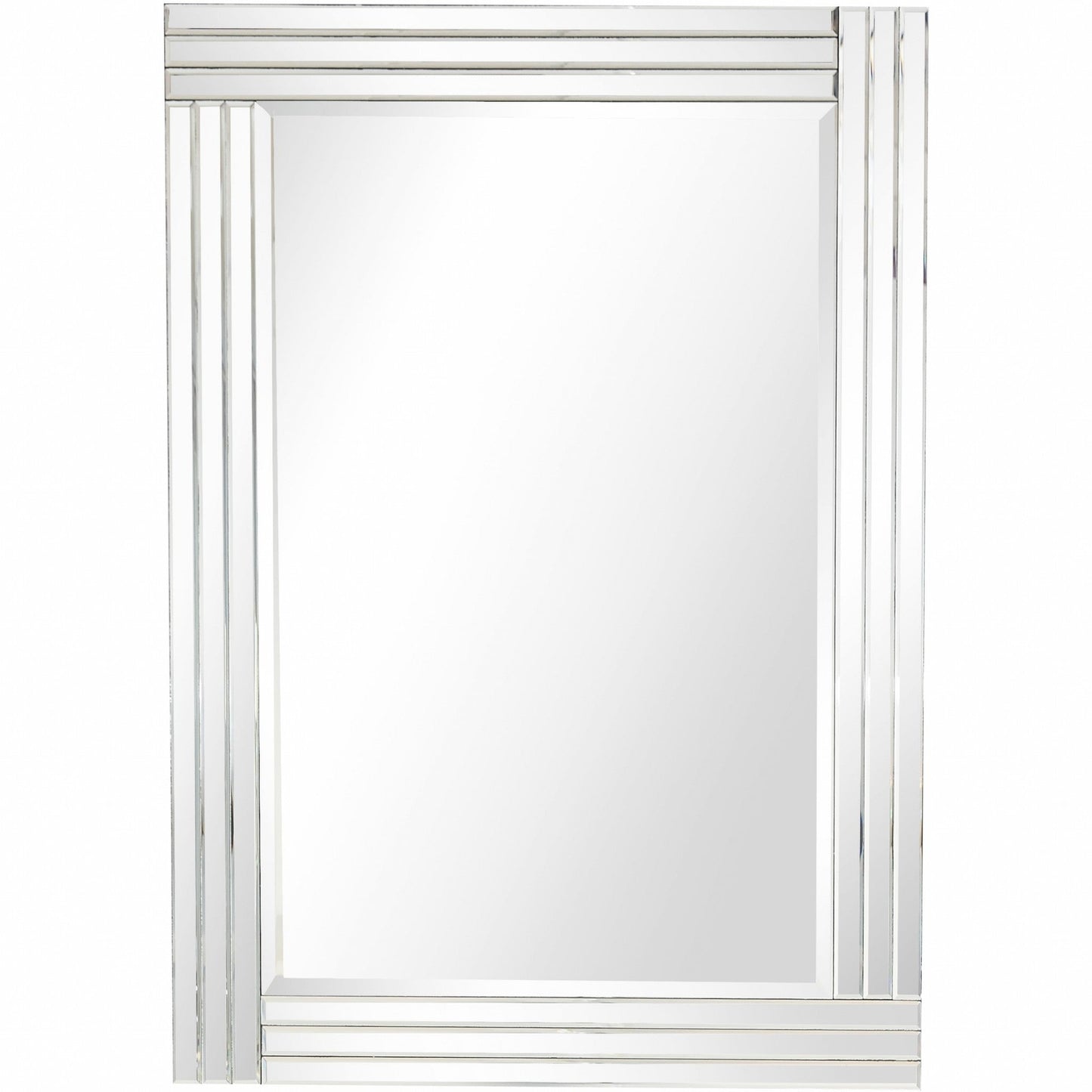 HomeRoots Clear Glass Wall Mirror