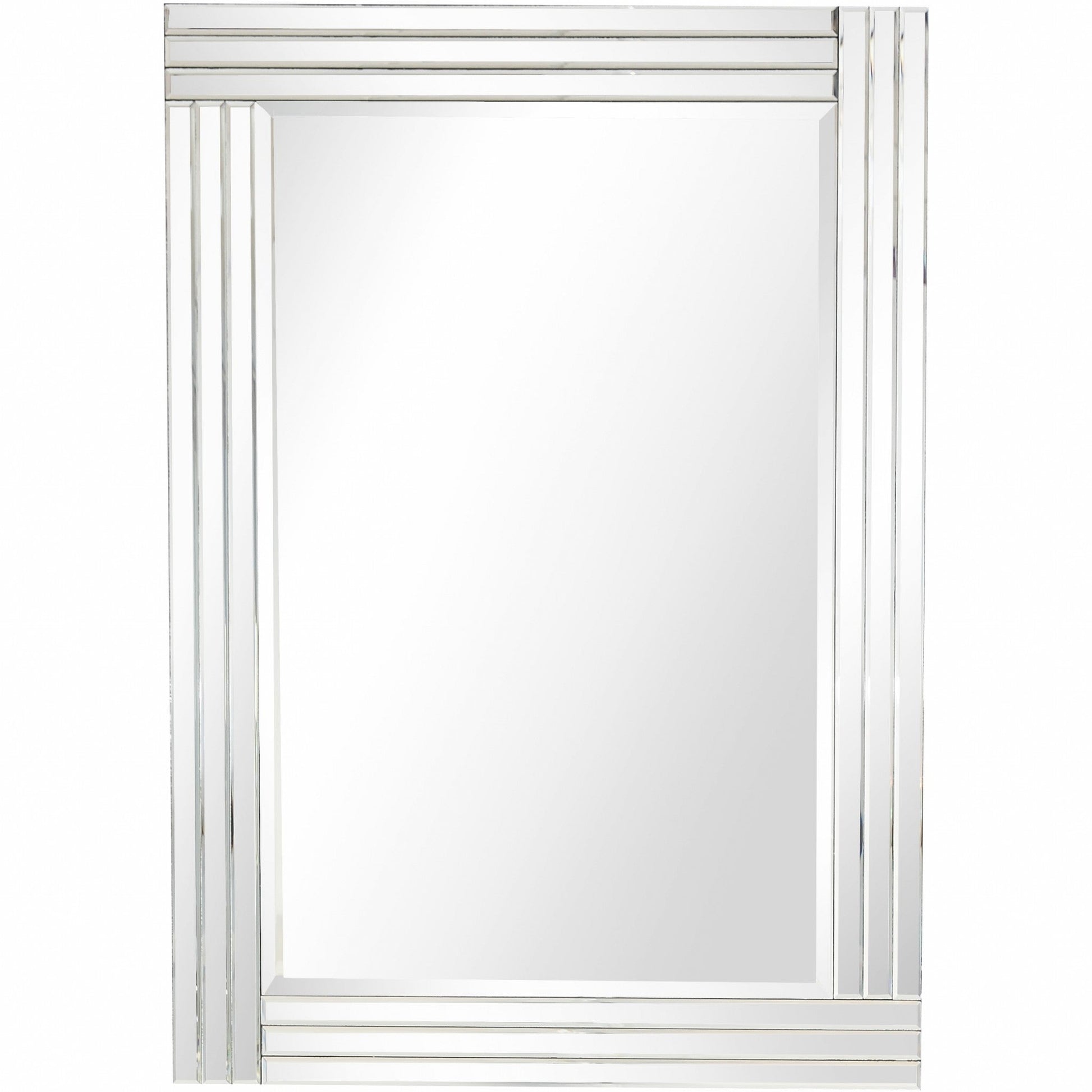 HomeRoots Clear Glass Wall Mirror