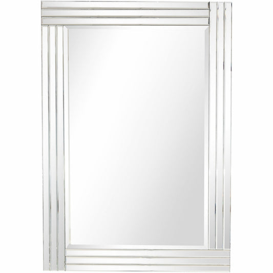 HomeRoots Clear Glass Wall Mirror