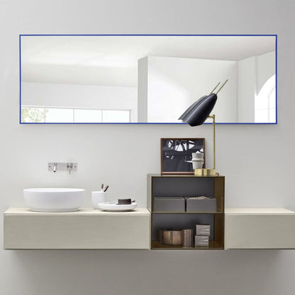 HomeRoots Cobalt Blue Framed Wall Mirror