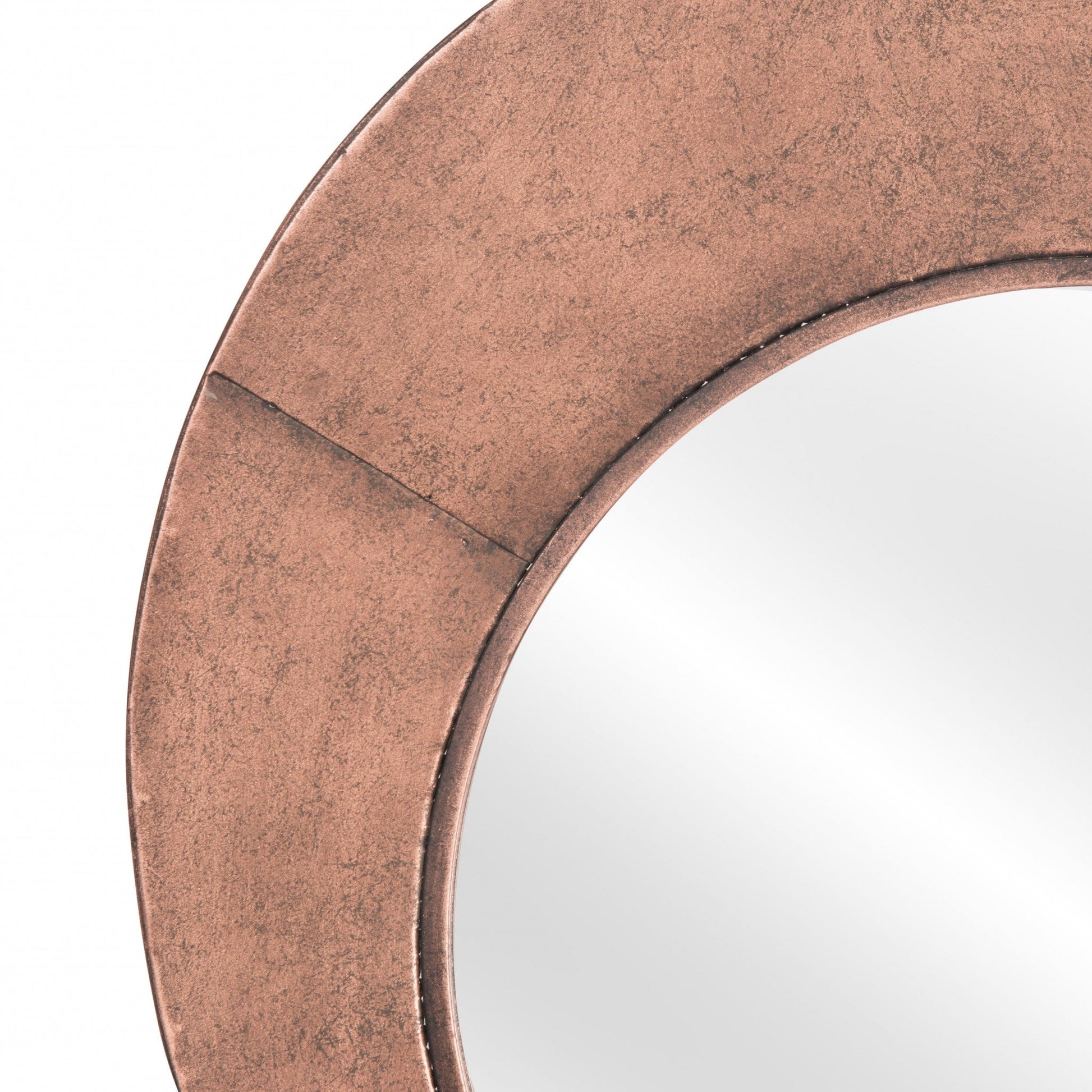 HomeRoots Contemporary Copper Round Mirror
