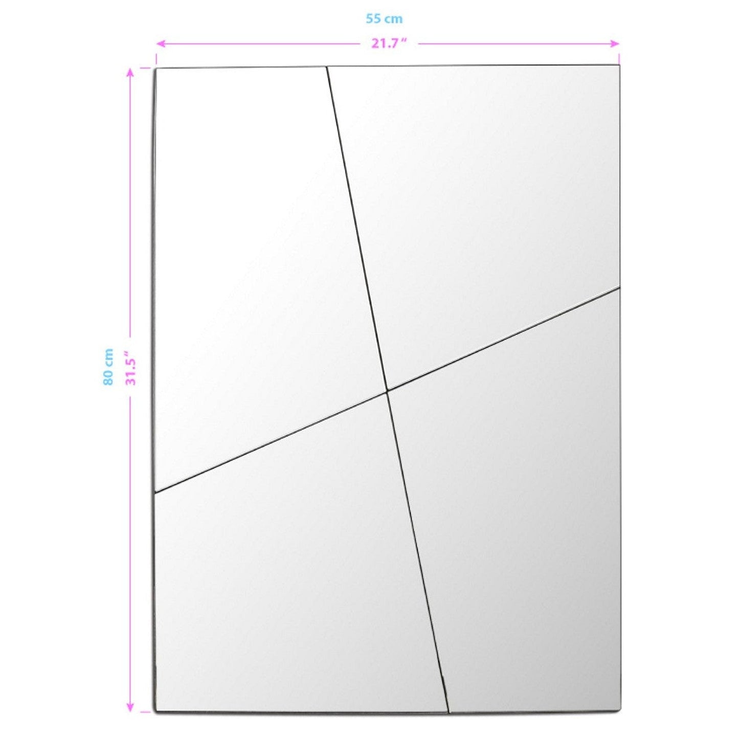HomeRoots Contemporary Design Wall Mirror