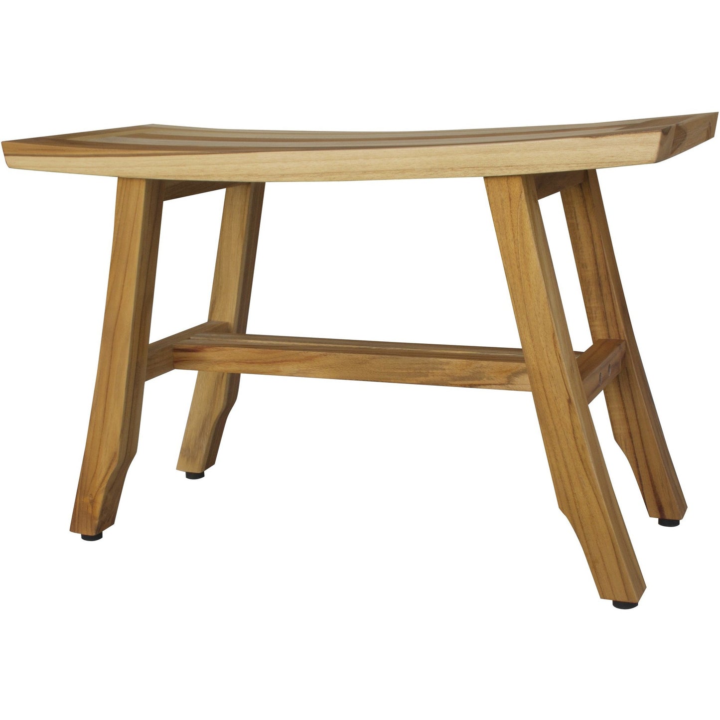 HomeRoots Contemporary Teak Shower Bench in Natural Finish