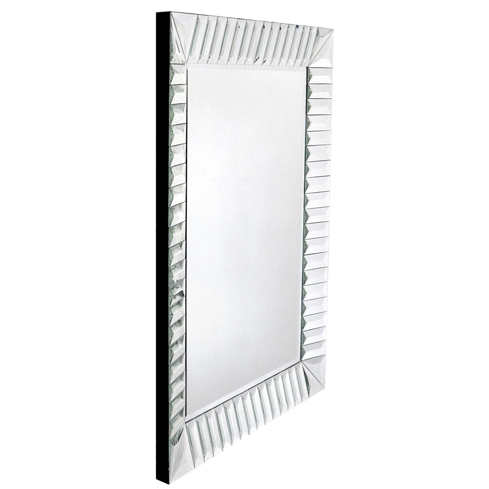HomeRoots Contemporary Wave Wall Mirror