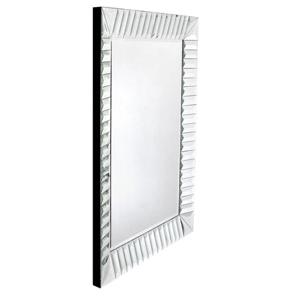 HomeRoots Contemporary Wave Wall Mirror