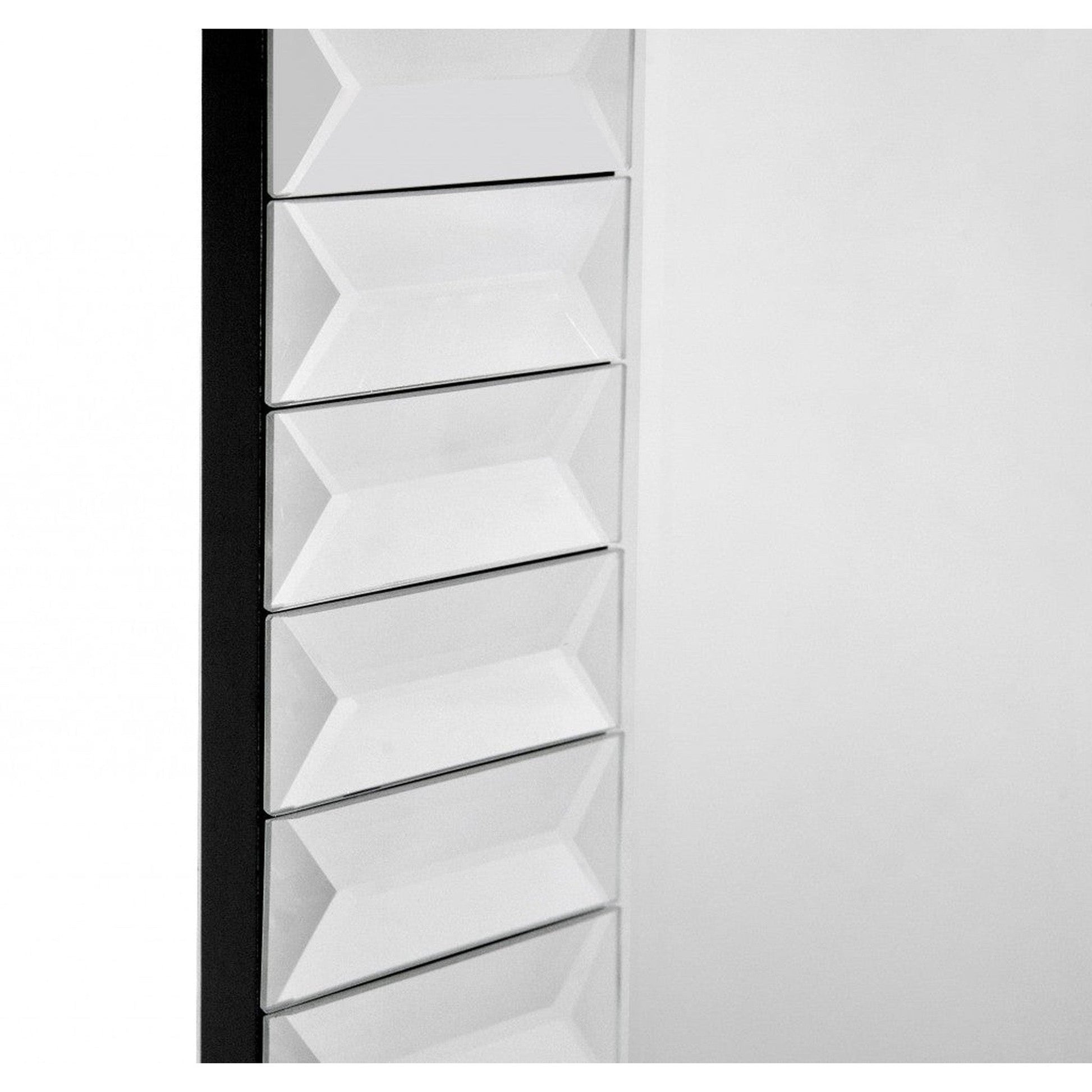 HomeRoots Contemporary Wave Wall Mirror