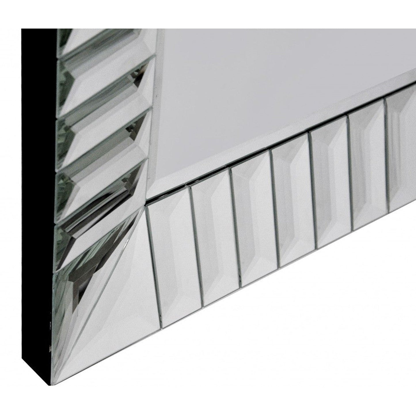 HomeRoots Contemporary Wave Wall Mirror